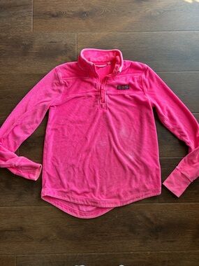 Vineyard Vines Hot Pink Quarter Zip | Terrycloth Quarter Zip | Vineyard Vines